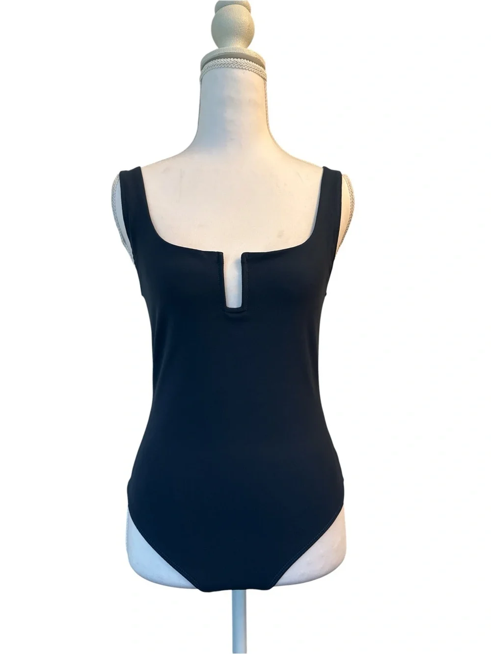 Free People Intimately Navy Notch Scoop Bodysuit